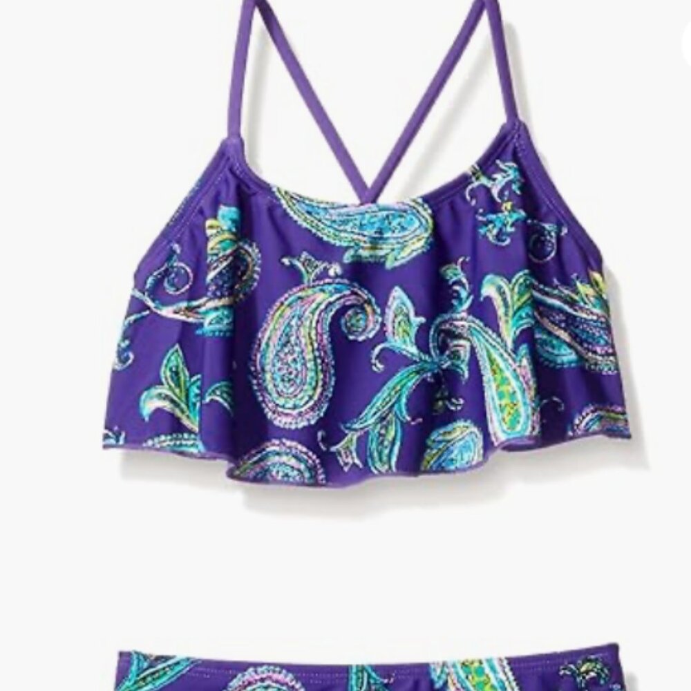 Kanu Surf Girls 2-Piece Swimsuit Multicolor Size 12